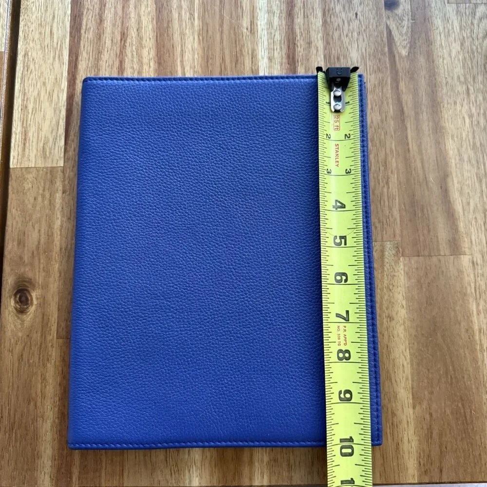 Polo Ralph Lauren Leather Blue Case For Ipad Or Tablet Media Case Embossed NWT